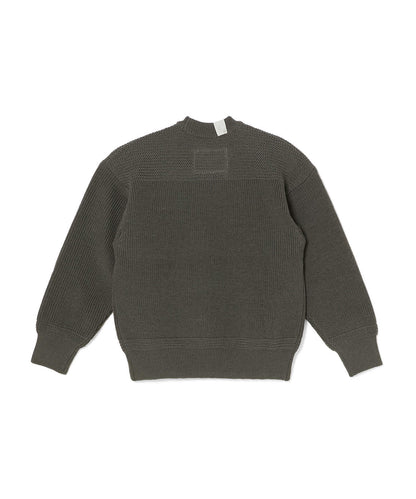 9262-KT01-025 / CREW NECK KNIT KHAKI
