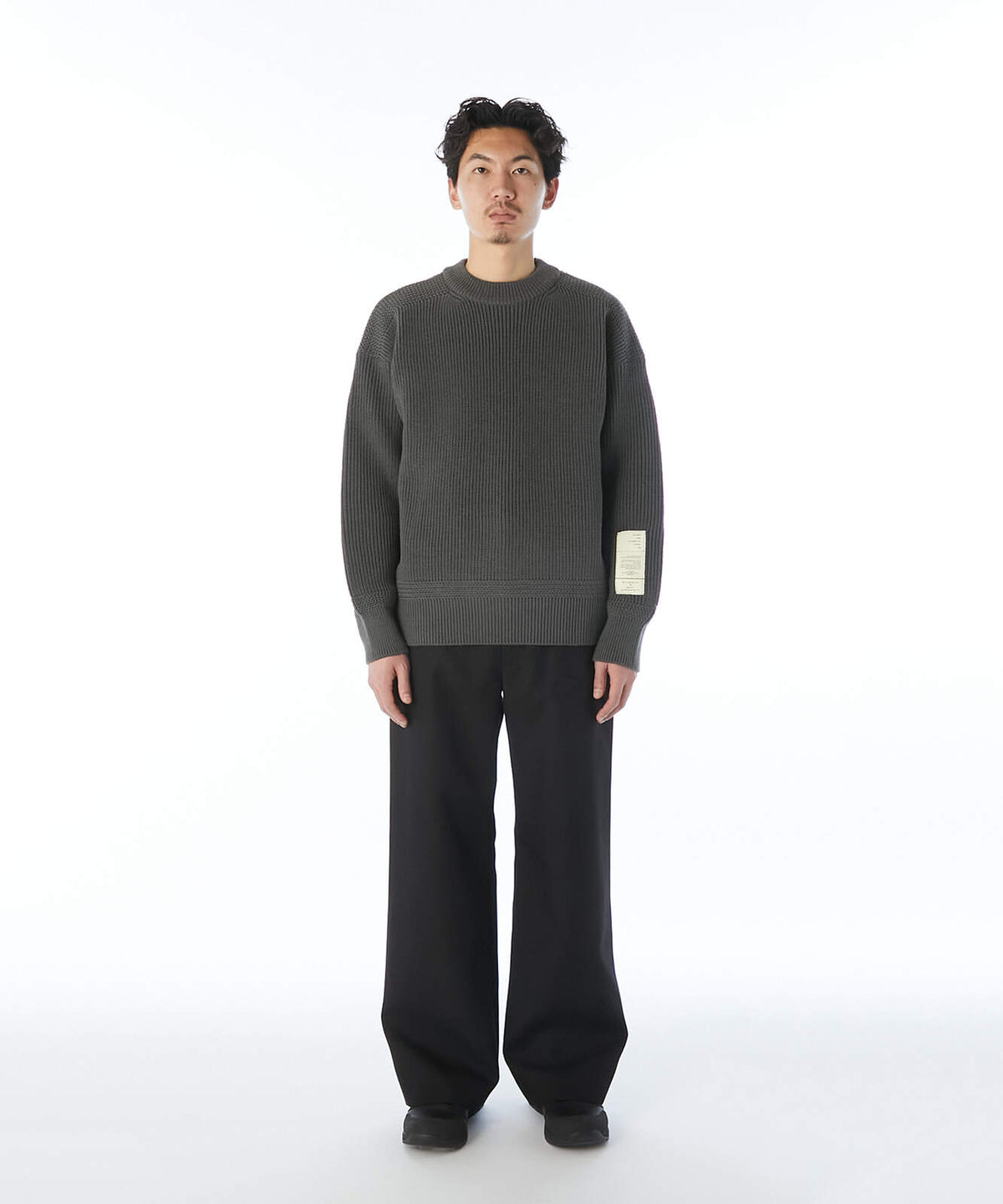 9262-KT01-025 / CREW NECK KNIT KHAKI