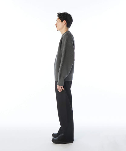 9262-KT01-025 / CREW NECK KNIT KHAKI