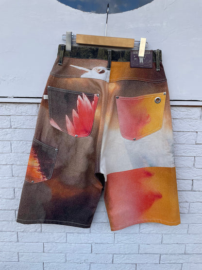 004121409-P	NEWCOMMUNE Baggy  Denim Shorts Rigid