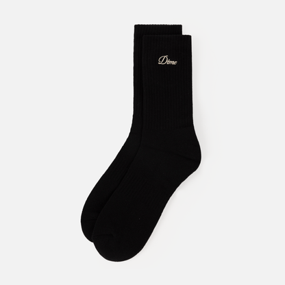 Two Pack Crew Socks Black