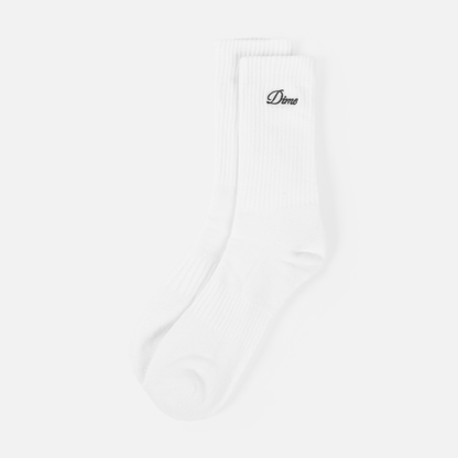 Two Pack Crew Socks White