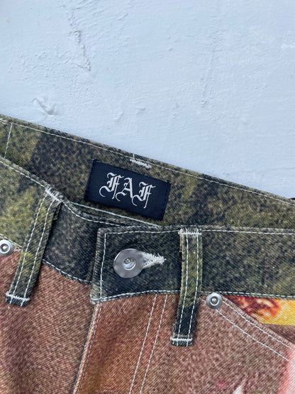 004121409-P	NEWCOMMUNE Baggy  Denim Shorts Rigid