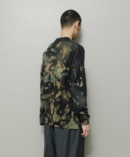 BAL-2163 LOGO TIE DYE LS TEE by YUKIDYE BLACK