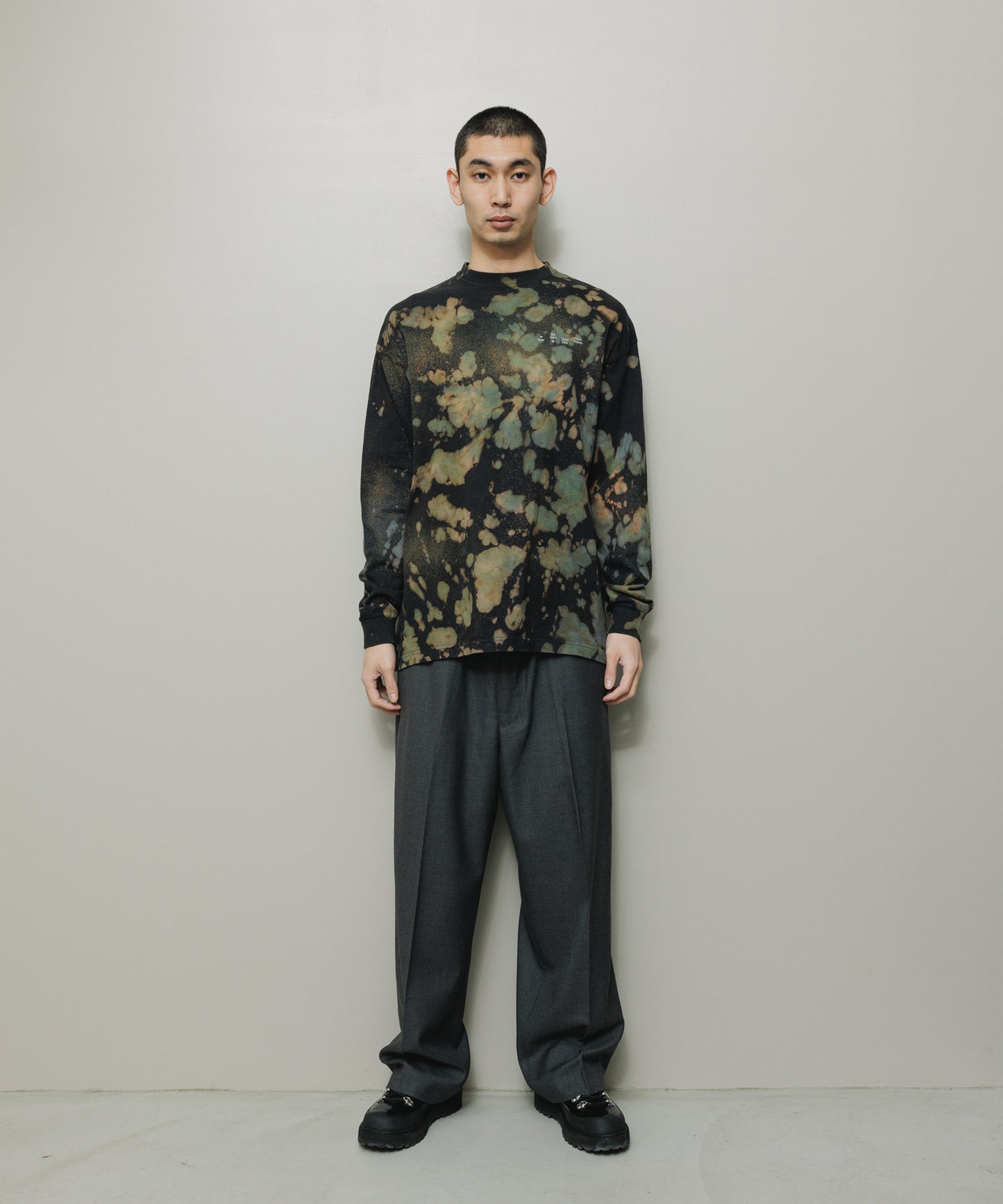 BAL-2163 LOGO TIE DYE LS TEE by YUKIDYE BLACK