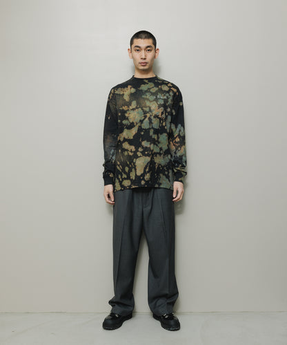 BAL-2163 LOGO TIE DYE LS TEE by YUKIDYE BLACK