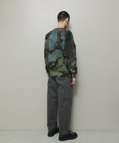 BAL-2164 LOGO TIE DYE CREW by YUKIDYE BLACK