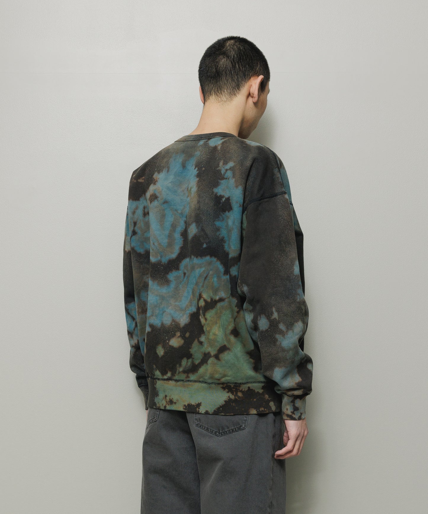 BAL-2164 LOGO TIE DYE CREW by YUKIDYE BLACK