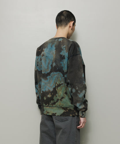 BAL-2164 LOGO TIE DYE CREW by YUKIDYE BLACK