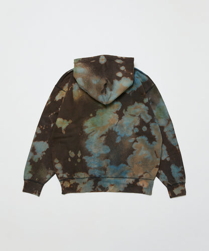 BAL-2165 LOGO TIE DYE  HOODIE by YUKIDYE BLACK