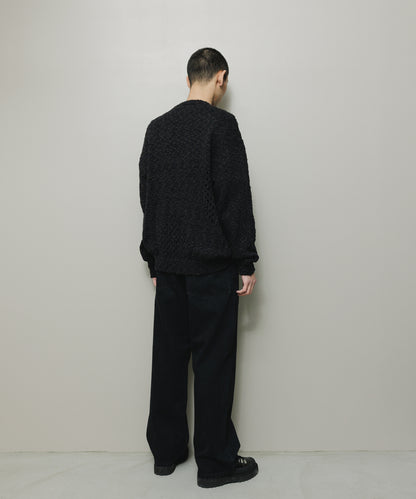 BAL-2167 VENTILATION CREWNECK SWEATER BLACK