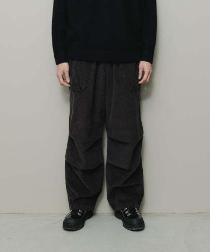 BAL-2174 CORD WIDE MOUNTAIN PANT CARBON BLACK