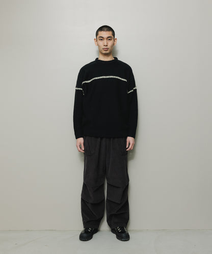 BAL-2174 CORD WIDE MOUNTAIN PANT CARBON BLACK