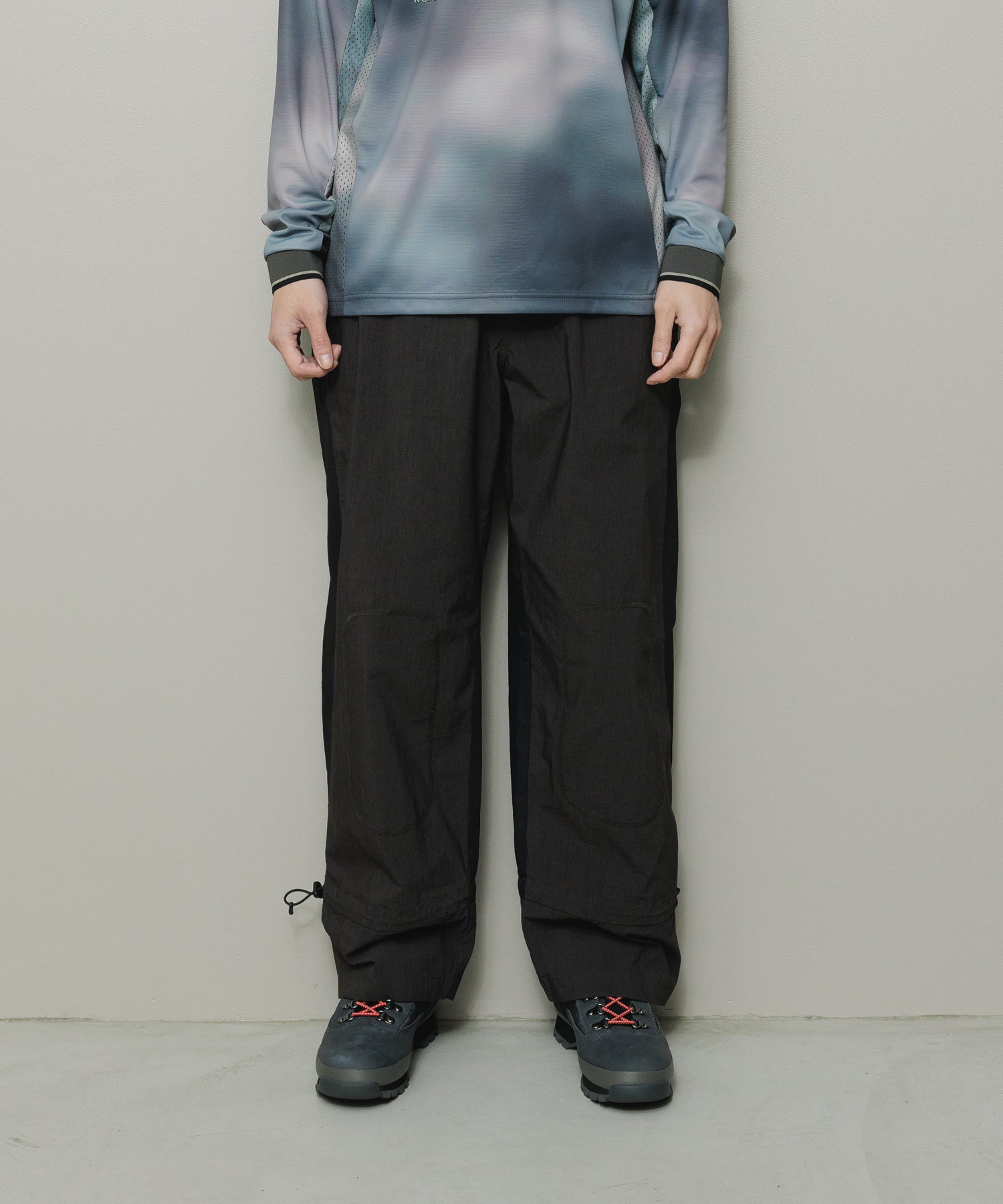 BAL-2176 PIGMENT NYLON TRACK PANT CARBON BLACK – RAMBLE