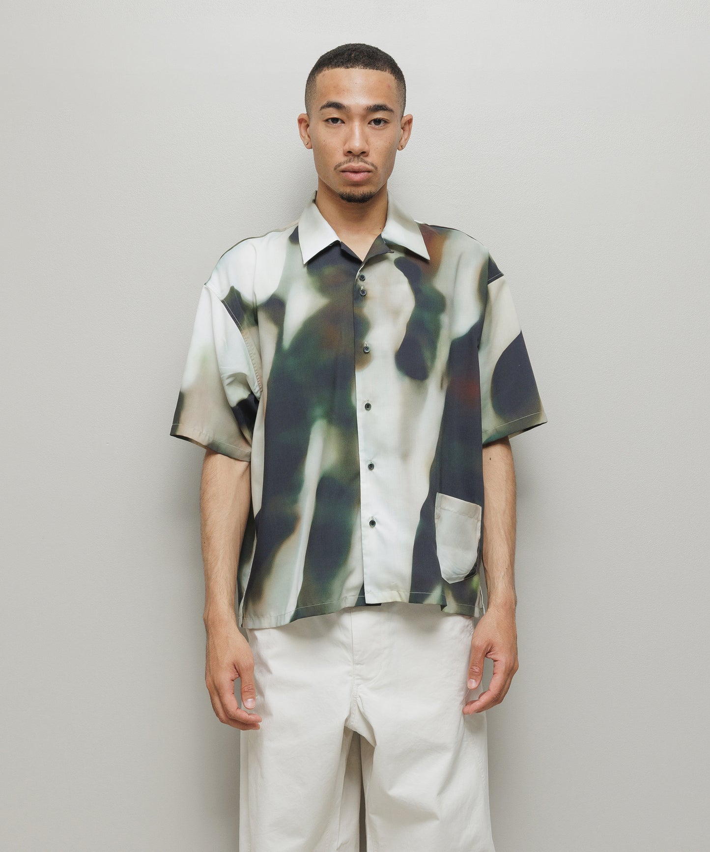 BAL-2190 BLUR PATTERN SS SHIRT BLUR