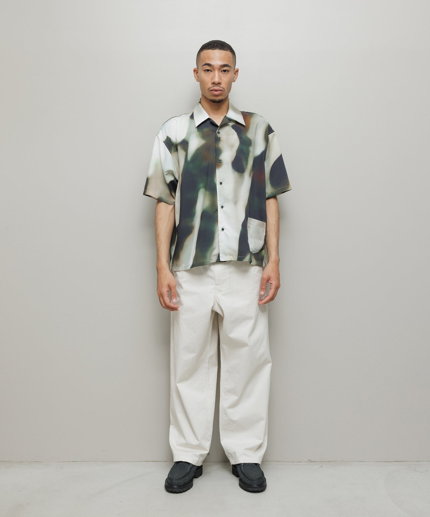 BAL-2190 BLUR PATTERN SS SHIRT BLUR