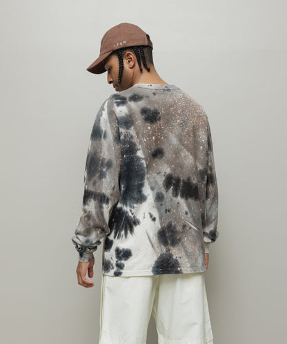 BAL-2217 LOGO TIE DYE LS TEE by YUKIDYE