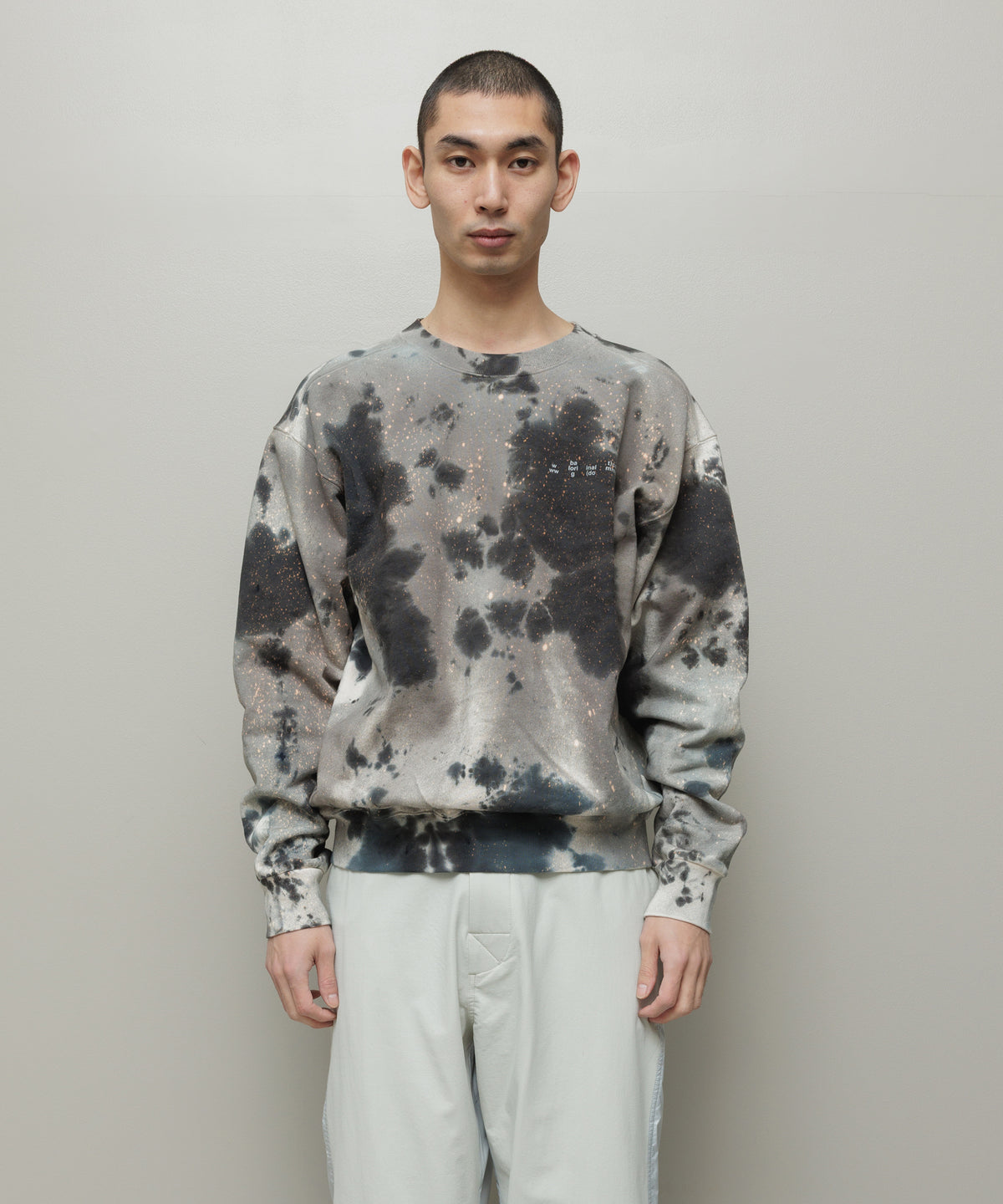 BAL-2218 LOGO TIE DYE CREW SWEAT by YUKIDYE