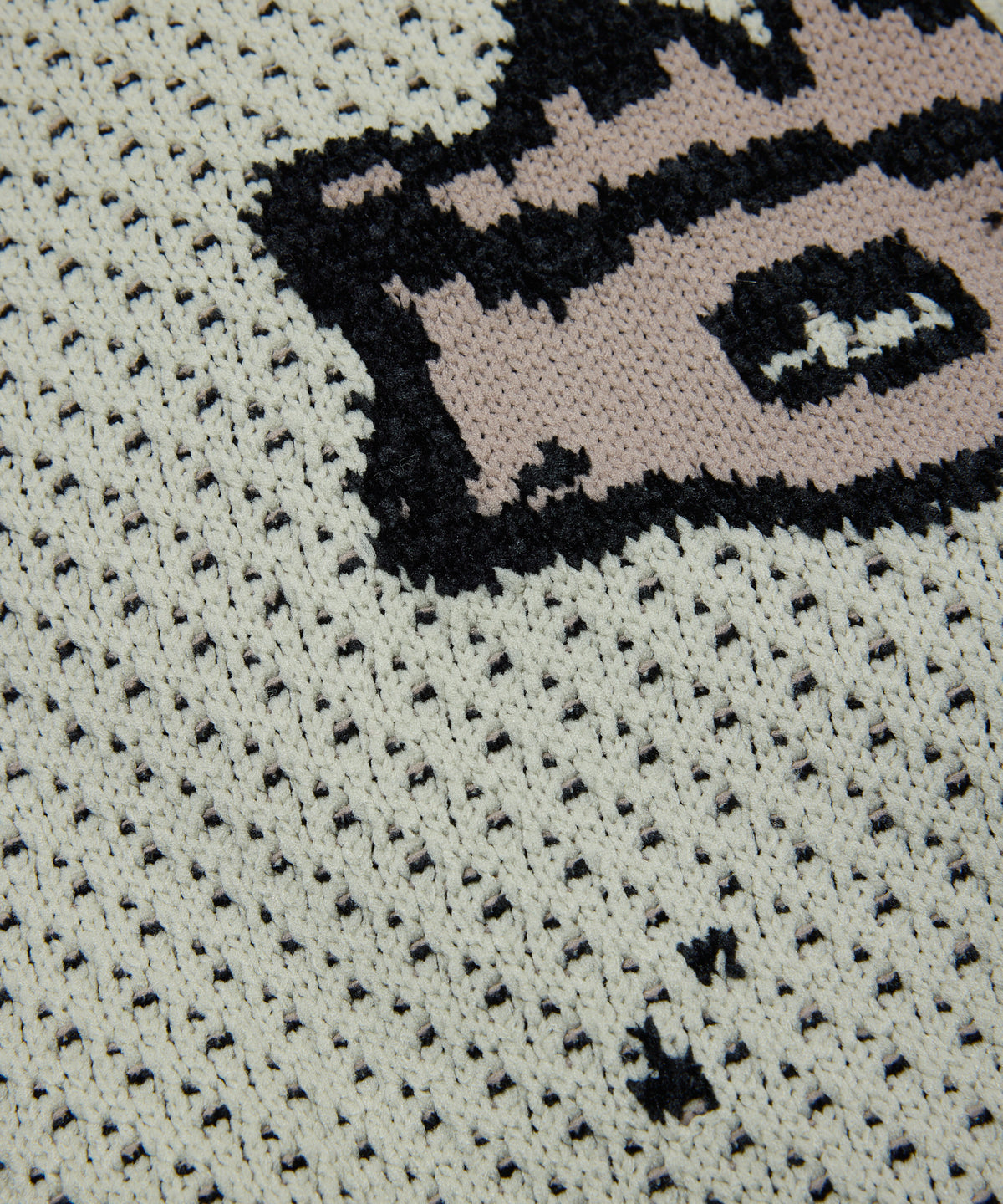 BAL-2220 JACQUARD PATTERN CREWNECK SWEATER STONE BEIGE