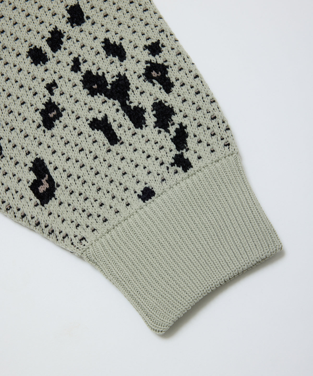 BAL-2220 JACQUARD PATTERN CREWNECK SWEATER STONE BEIGE
