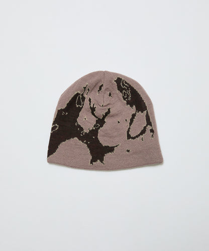 BAL-A-670 JACQUARD SOFT BEANIE HAT DARK ROSE