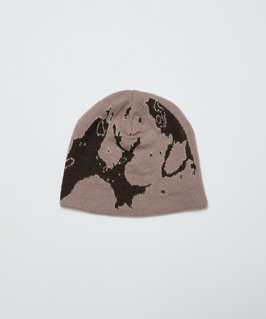 BAL-A-670 JACQUARD SOFT BEANIE HAT DARK ROSE