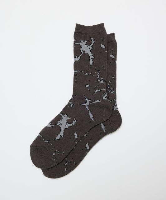 BAL-A-677 JACQUARD SOCKS CHARCOAL