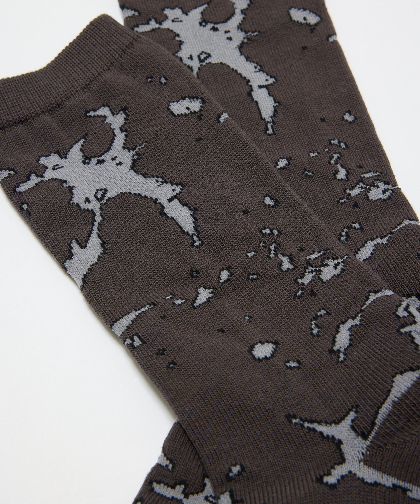 BAL-A-677 JACQUARD SOCKS CHARCOAL
