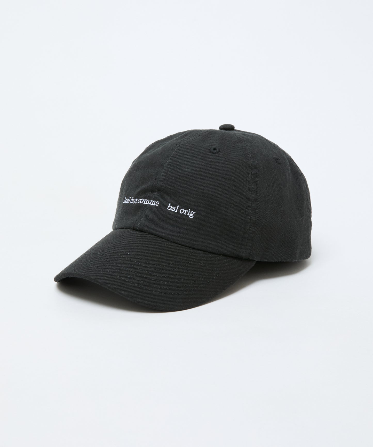 BAL-A-680 COTTON 6-PANEL HAT BLACK