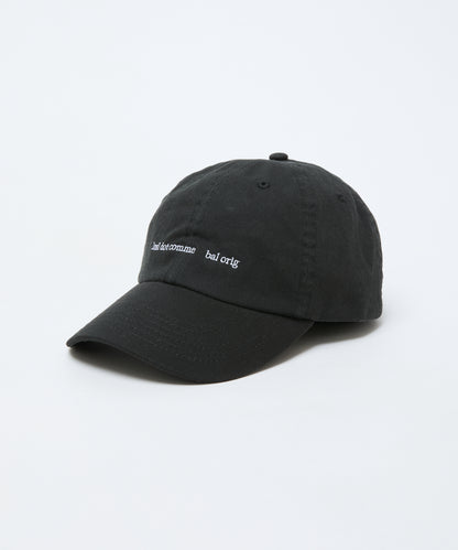 BAL-A-680 COTTON 6-PANEL HAT BLACK