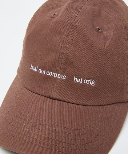 BAL-A-680 COTTON 6-PANEL HAT BROWN