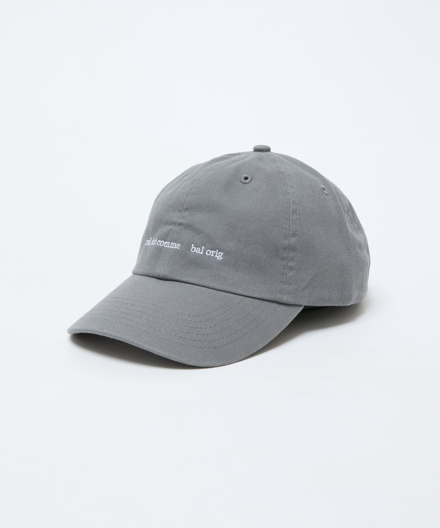 BAL-A-680 COTTON 6-PANEL HAT CHARCOAL