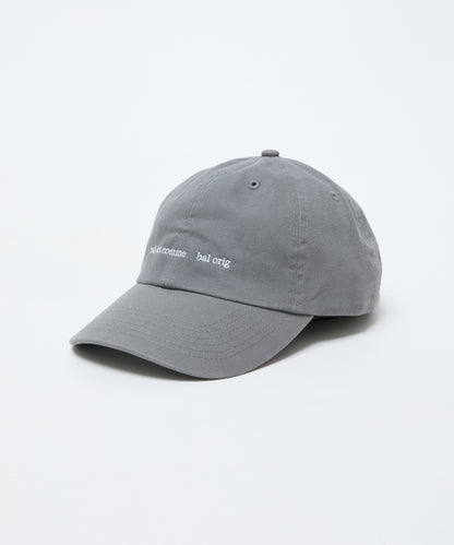 BAL-A-680 COTTON 6-PANEL HAT CHARCOAL