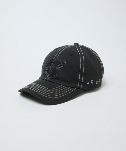 BAL-A-691 COTTON 6-PANEL HAT BLACK