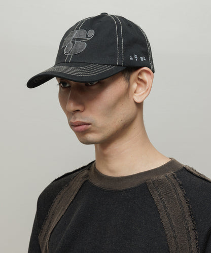 BAL-A-691 COTTON 6-PANEL HAT BLACK