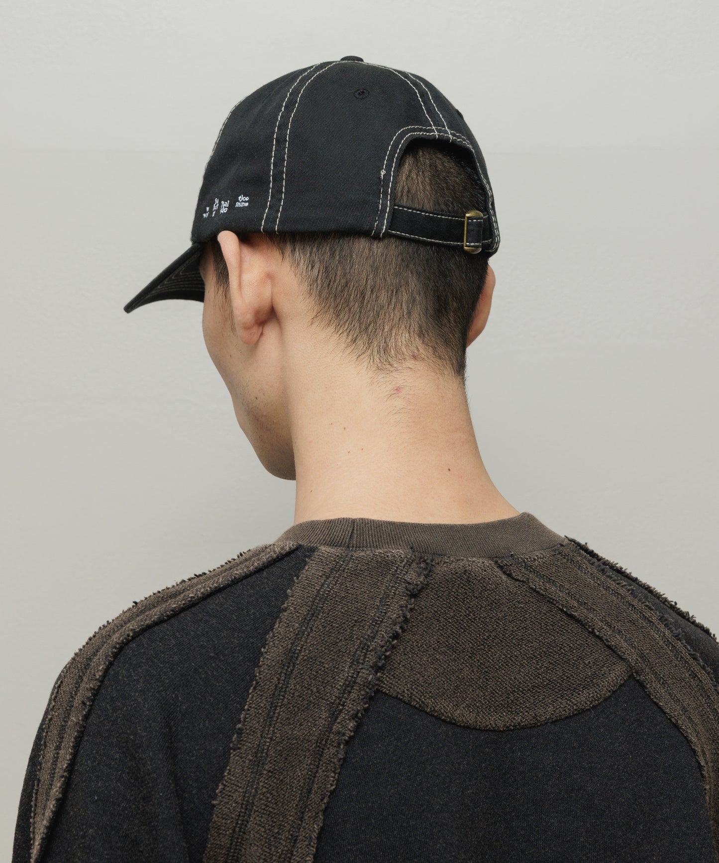 BAL-A-691 COTTON 6-PANEL HAT BLACK