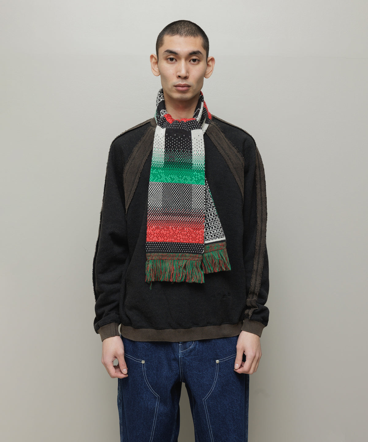 BAL-A-696 JACQUARD KNIT SOCCER SCARF
