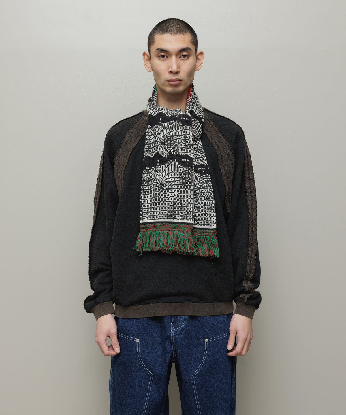 BAL-A-696 JACQUARD KNIT SOCCER SCARF