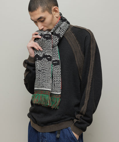 BAL-A-696 JACQUARD KNIT SOCCER SCARF