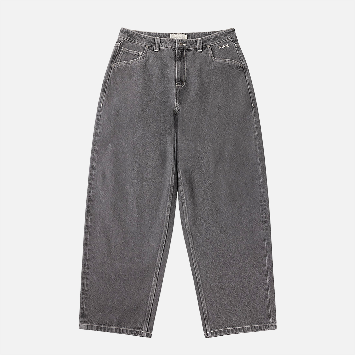 Baggy Wink Denim Pants Faded Black