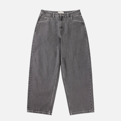 Baggy Wink Denim Pants Faded Black