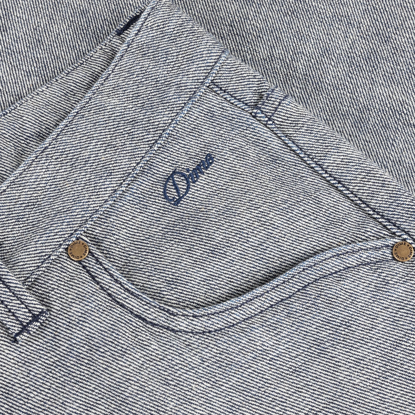 Baggy Denim Pants Reversed Indigo