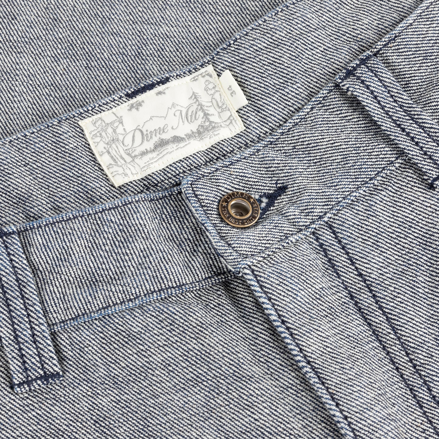 Baggy Denim Pants Reversed Indigo
