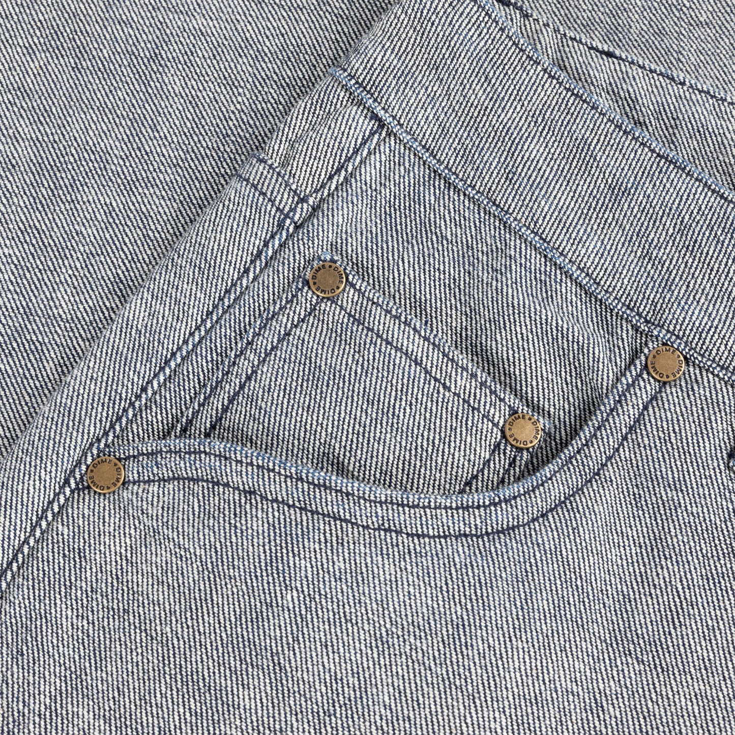 Baggy Denim Pants Reversed Indigo