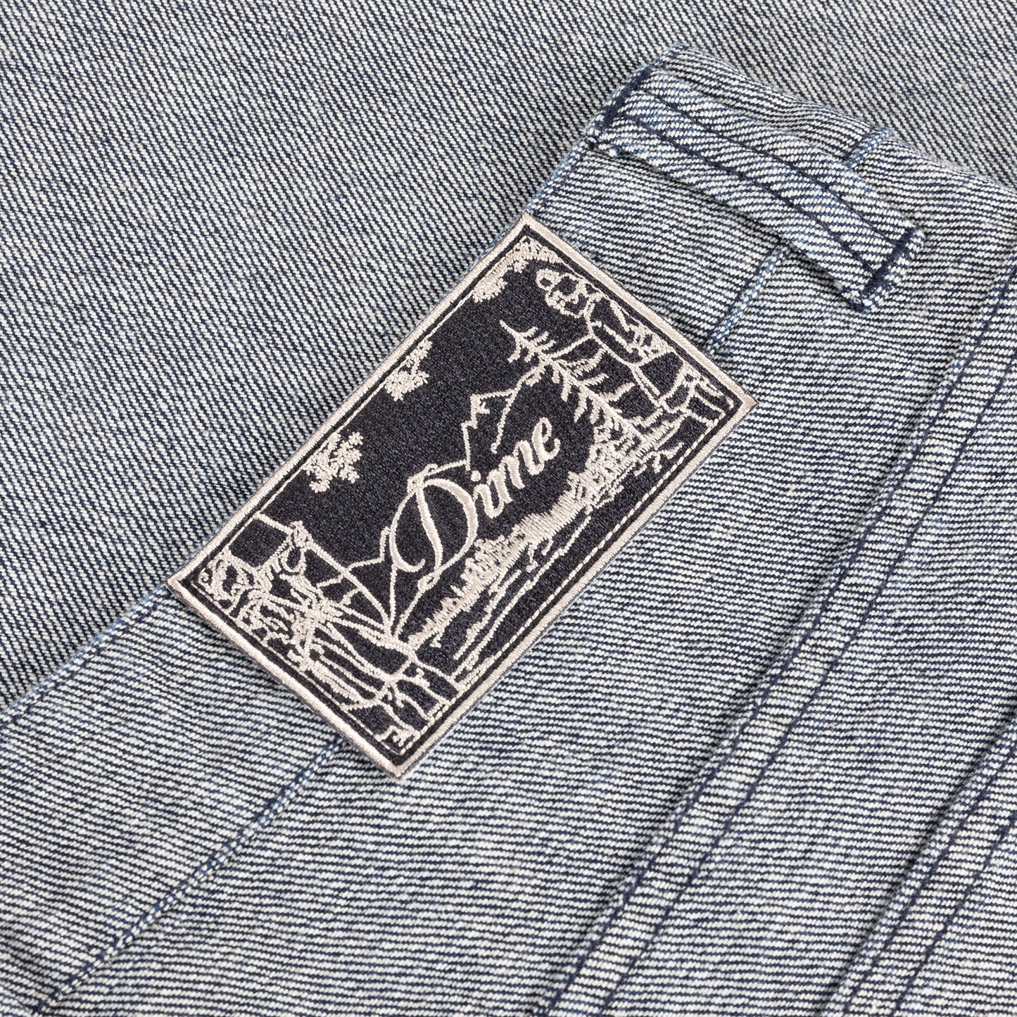 Baggy Denim Pants Reversed Indigo