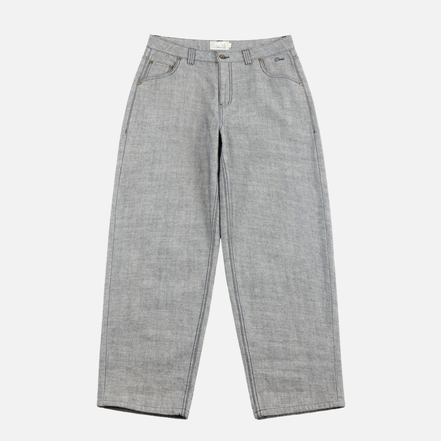Baggy Denim Pants Reversed Indigo