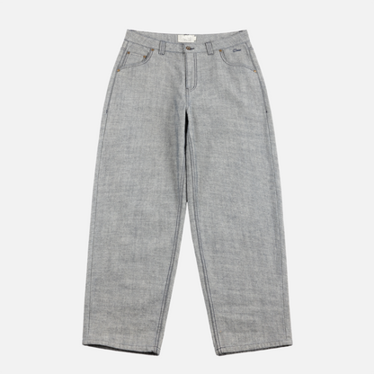 Baggy Denim Pants Reversed Indigo