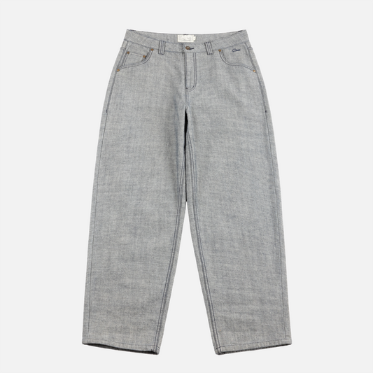 Baggy Denim Pants Reversed Indigo