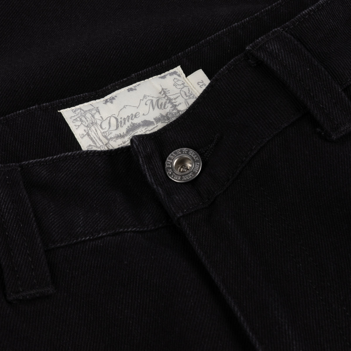 Baggy Denim Pants Black