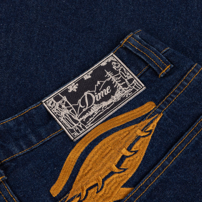 Baggy Wink Denim Pants Indigo